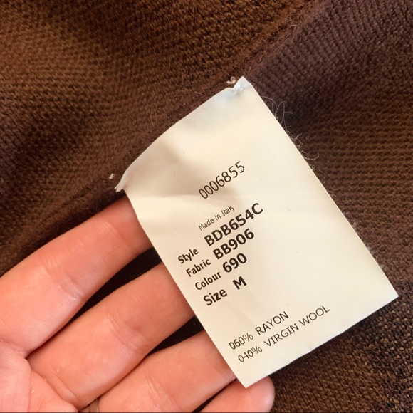 Antonio Berardi Animal Print Wool Dress Brown - Picture 9 of 9